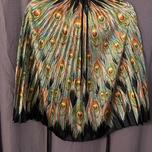 Peacock Tie Back Top